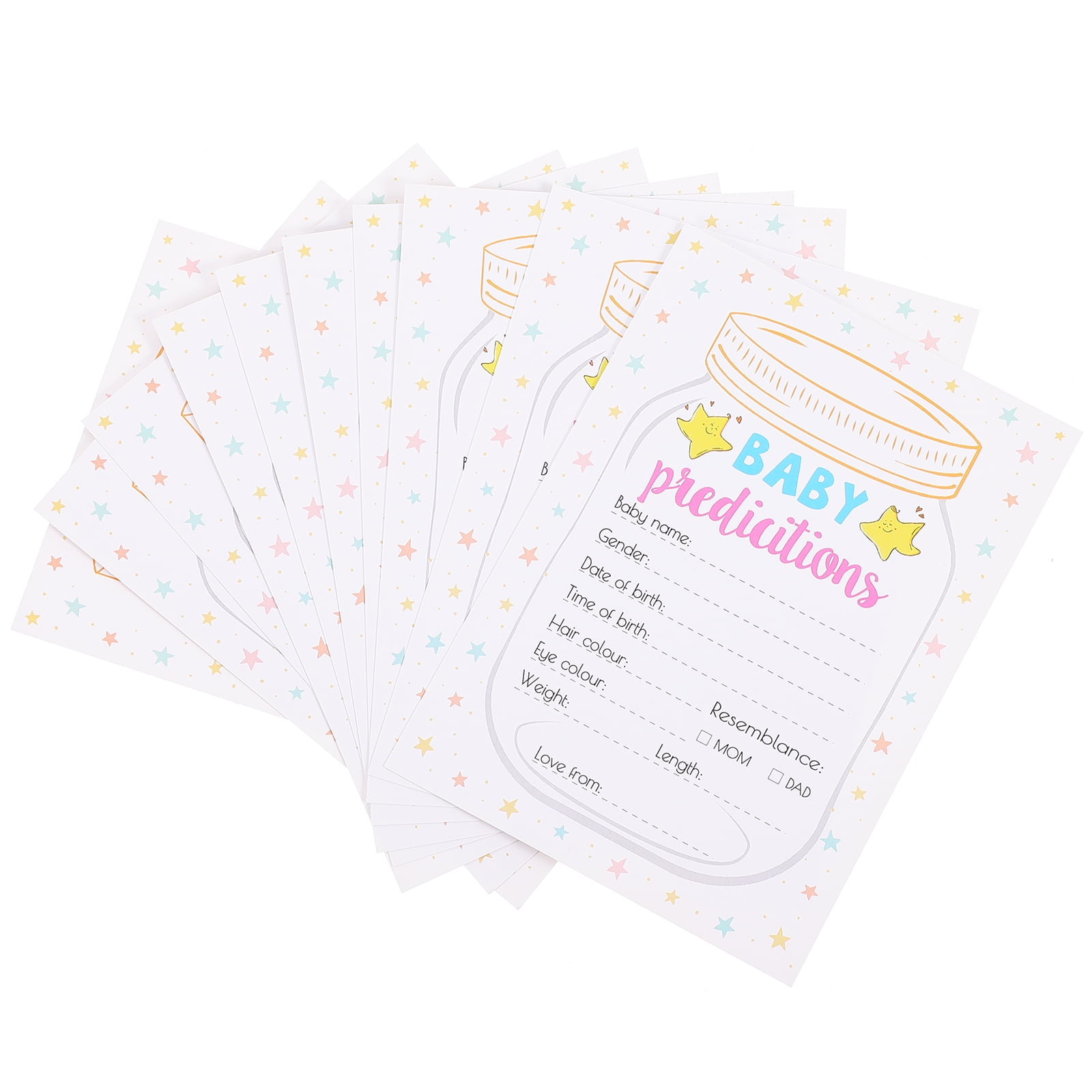 5 Sets Baby Shower Predicitions and Advice Cards for Baby Baby Shower