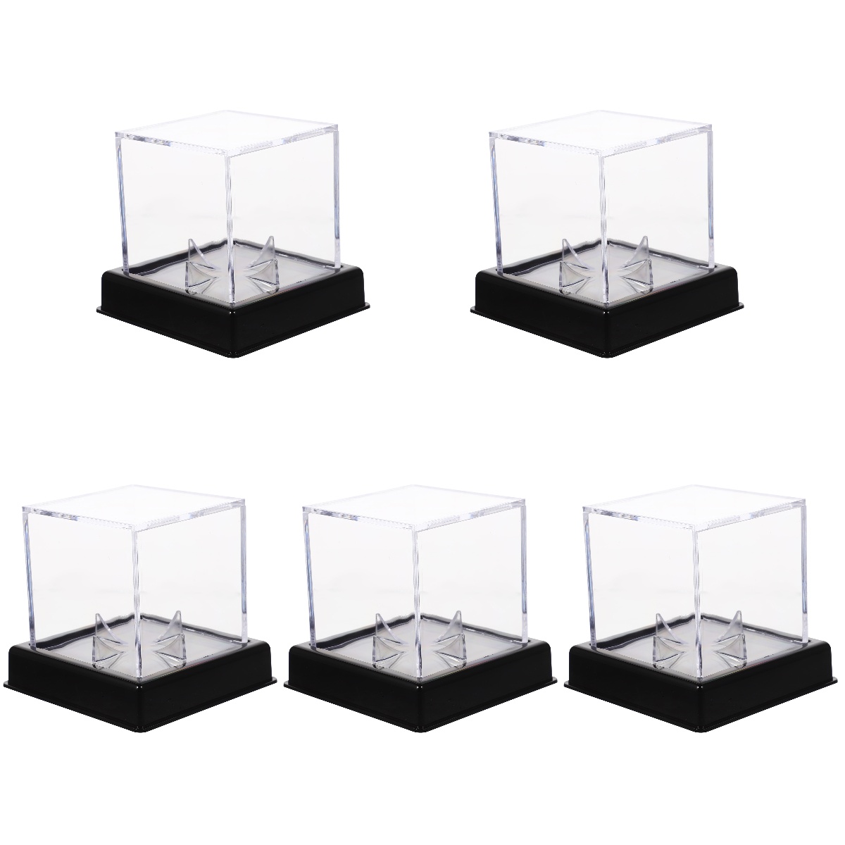 5 Sets Baseball Storage Box Display Baseball Display Case