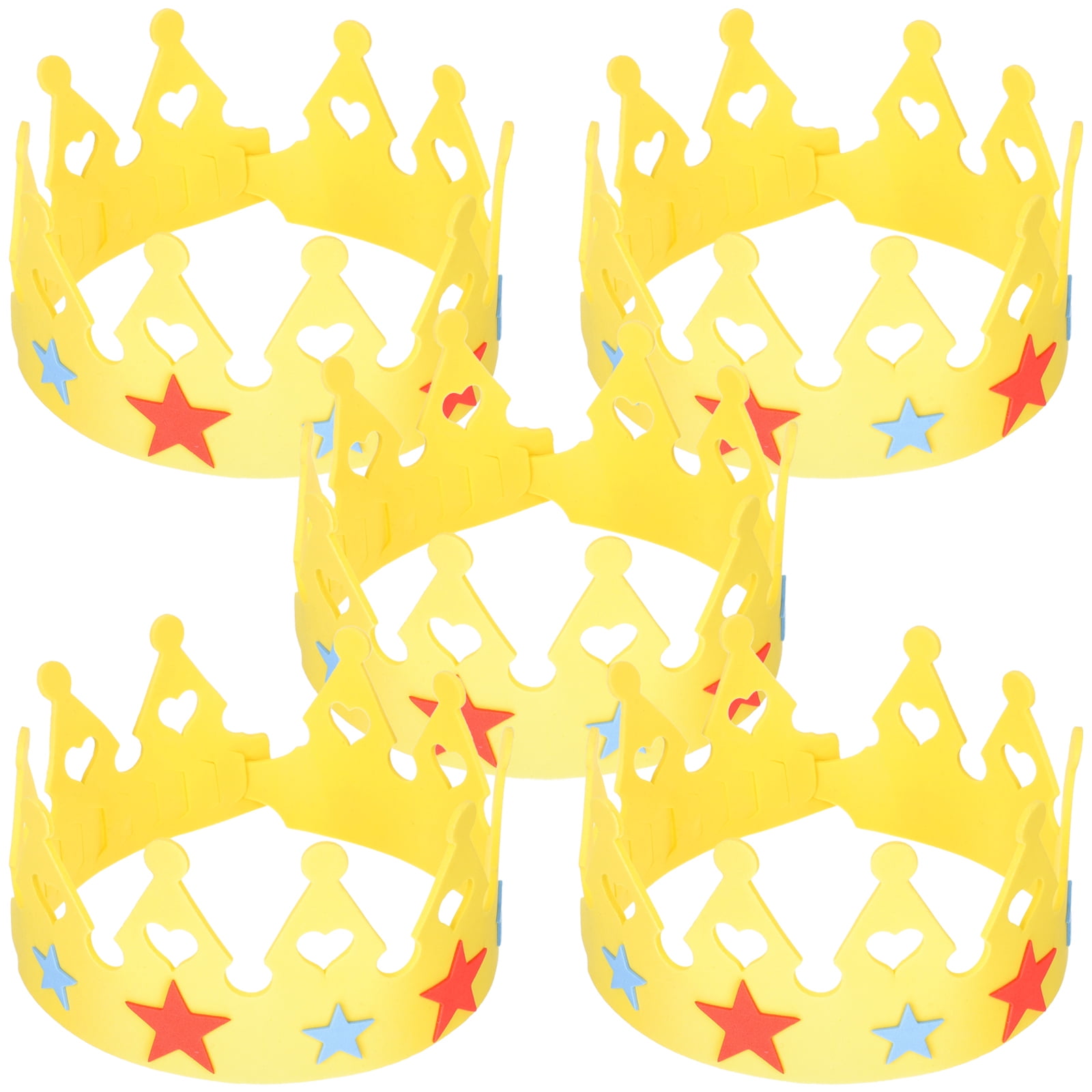 5 Sets Birthday Crown DIY Kit Kids Birthday Crown Making Materials Kids ...