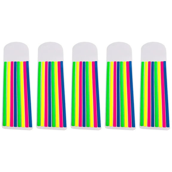 5 Sets Book Tabs for Annotating Books Highlighter Tapes Long and Short Highlighter Strips Set