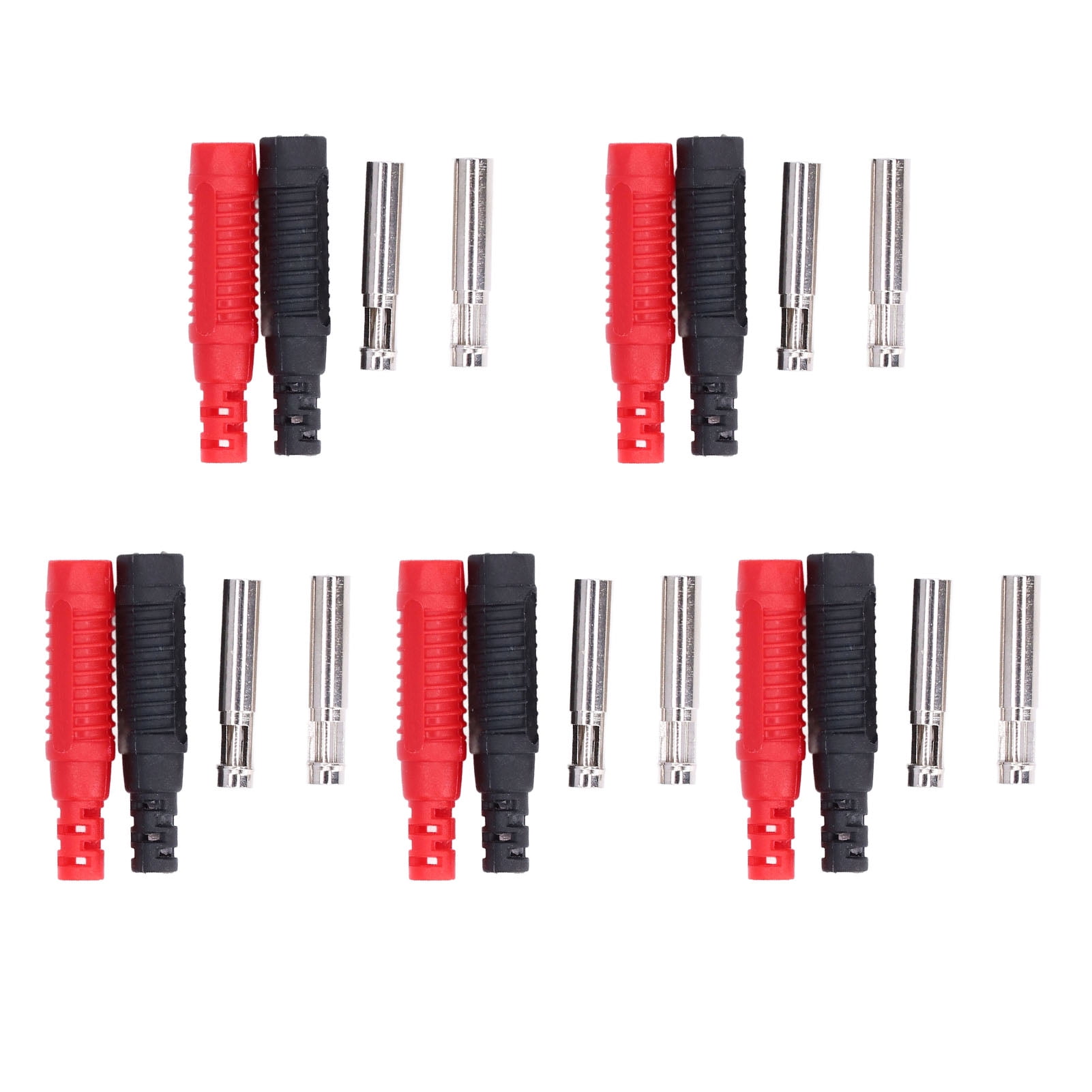 5 Sets Brass Banana Plug PA Insulated Safety Shrouded Jack Socket