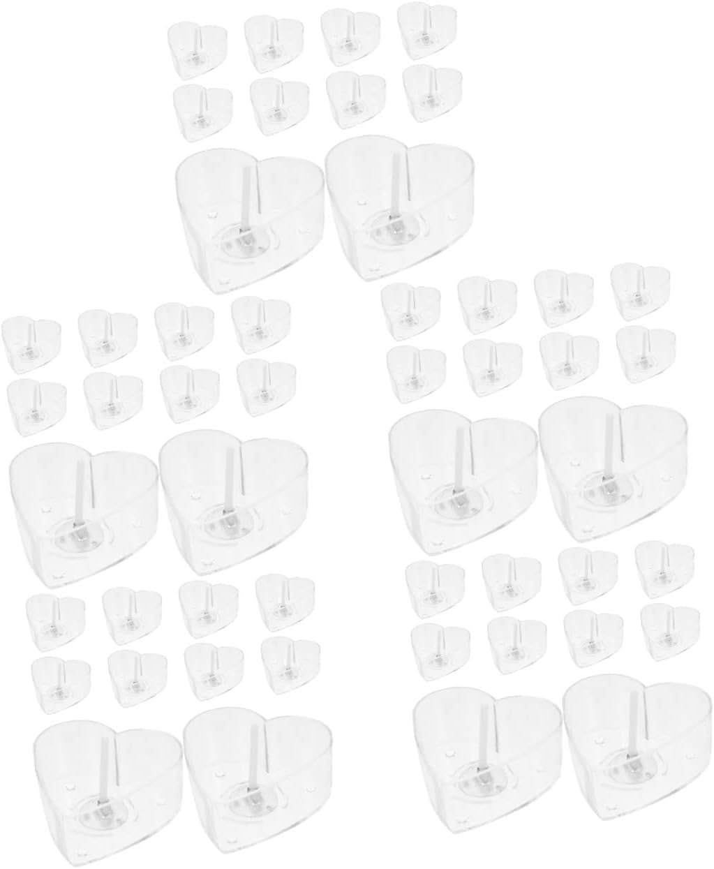 5 Sets Candle Accessories Votive Candles in Glass Ghee Container Clear