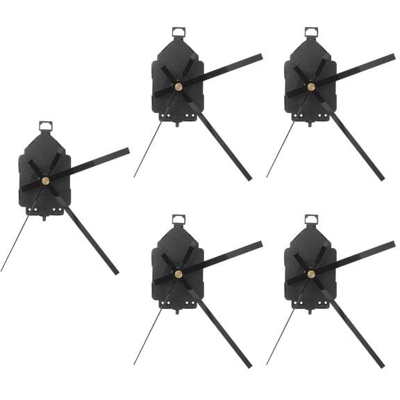 5 Sets Clock Making Kit DIY Decorative Digital Clocks for Home Movement Kits Controlled Work Black