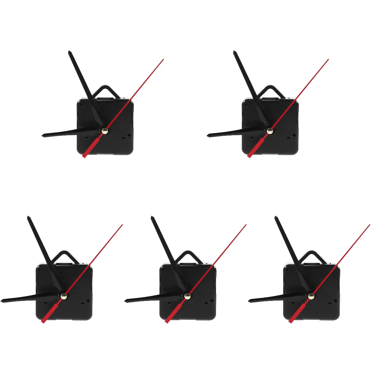 5 Sets Clock Mechanism Clock Hands Kit Diy Wall Clock Parts Quartz Wall Clock Movements