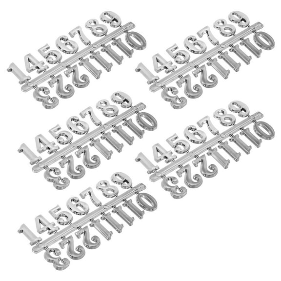 5 Sets Clock Numbers for DIY Clock Decoration