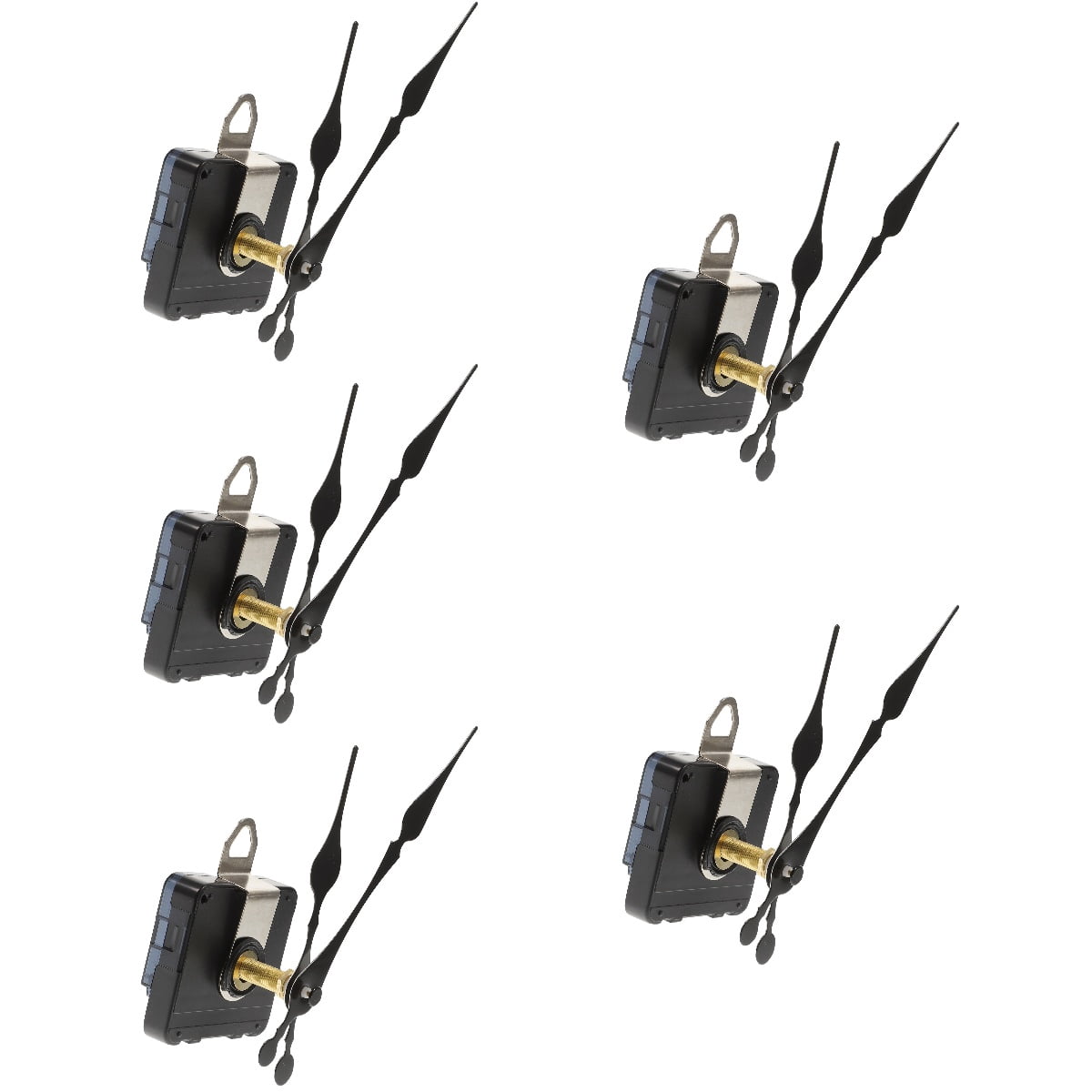 5 Sets Clock Replacement Kit Wall Parts Mechanism Arms Black - Walmart.com