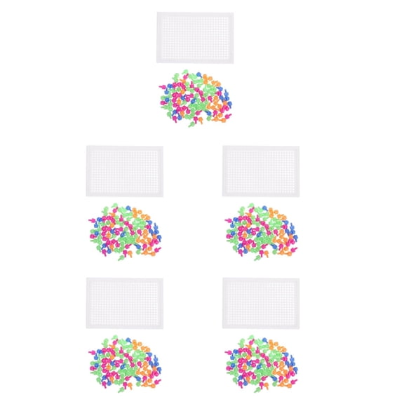 5 Sets Creative DIY Desktop Mushroom Nail Puzzle Game Toy Set Early Childhood Educational Toy
