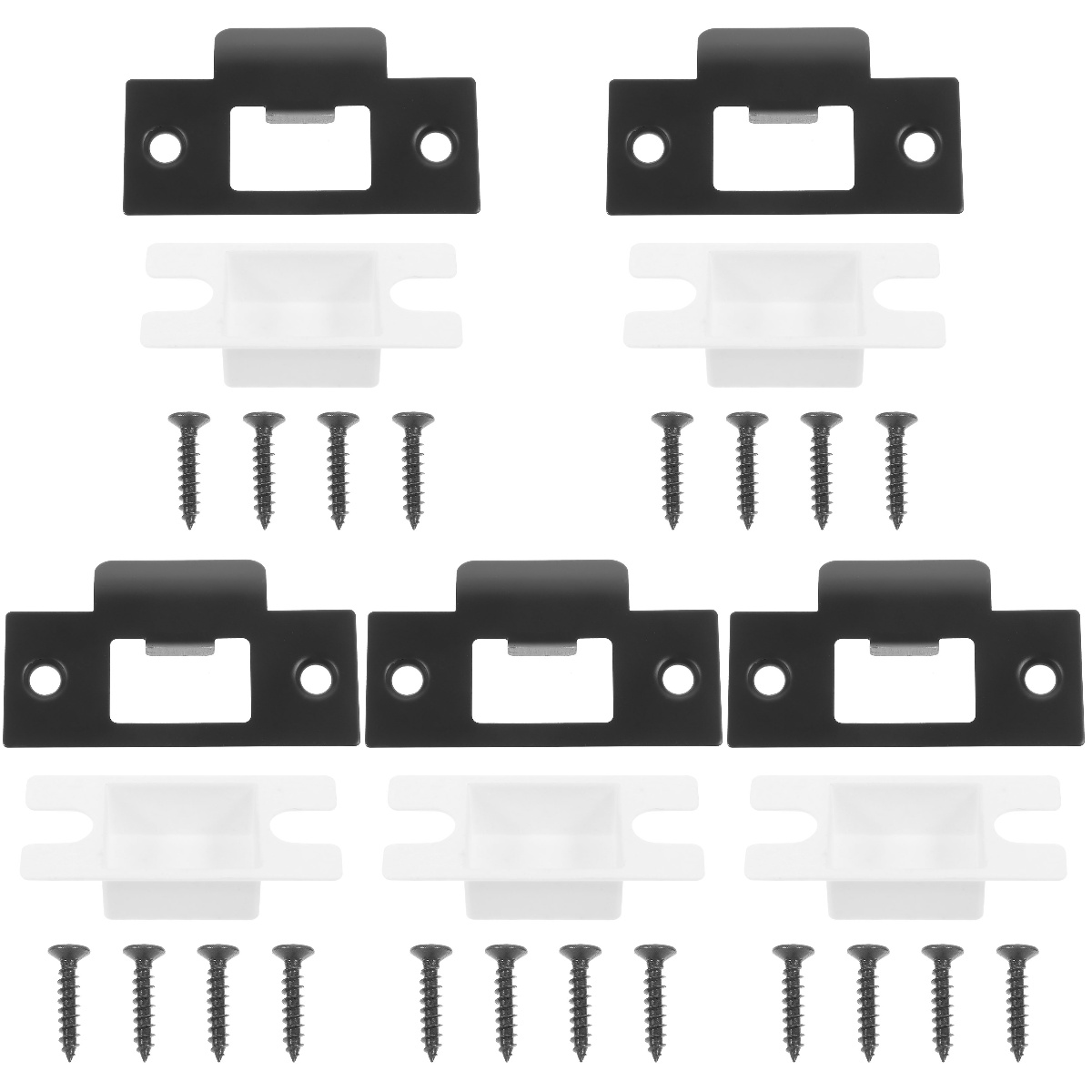 5 Sets Deadbolt Reinforcement Plate Guide Plates Metal Door Guide