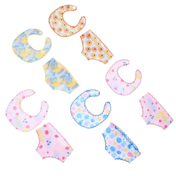 5 Sets Doll Replacement Underwear Bib Doll Dress up Decorative Underwear Bib