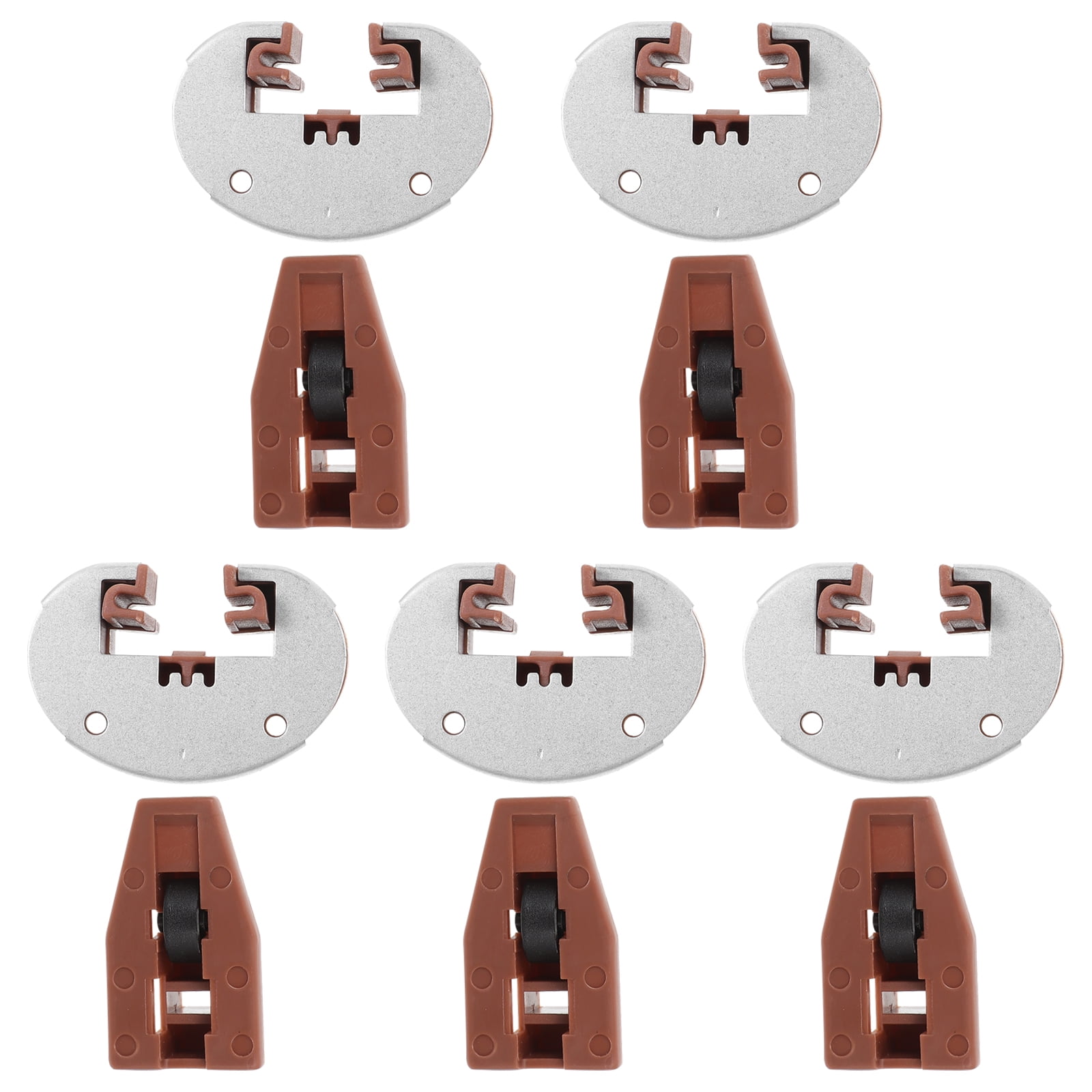 5 Sets Drawer Guides Stop Kit Drawer Slides Track Stoppers Drawer