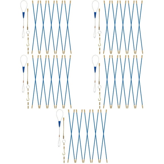 5 Sets Electricians Threader Electrical Cable Fish Stick