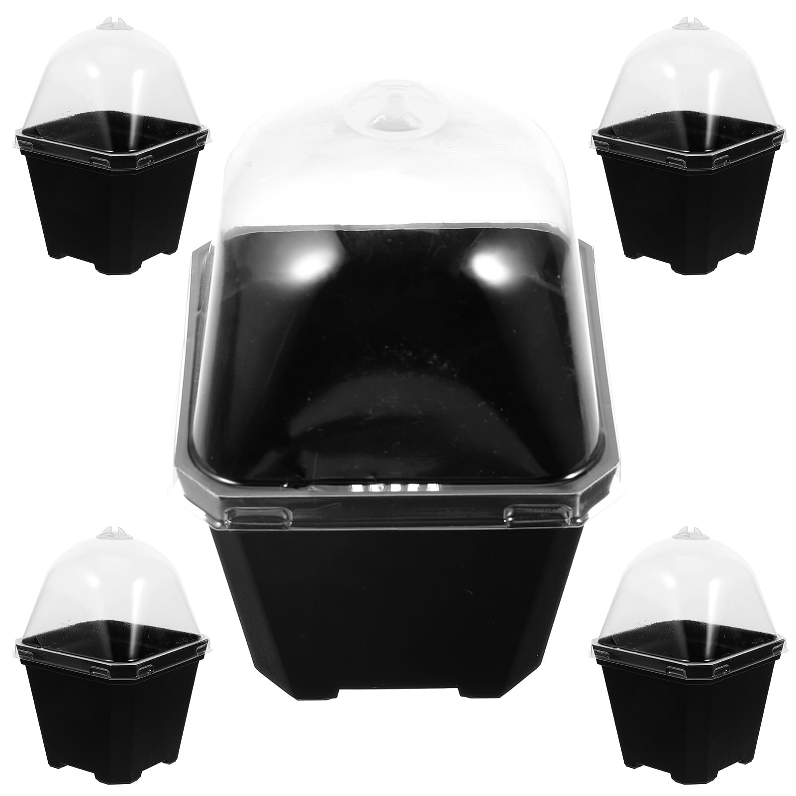 5 Sets Garden Tools For Gardening Dome Lids Thickened Plastic Large 5 sets garden tools for gardening dome lids thickened plastic large