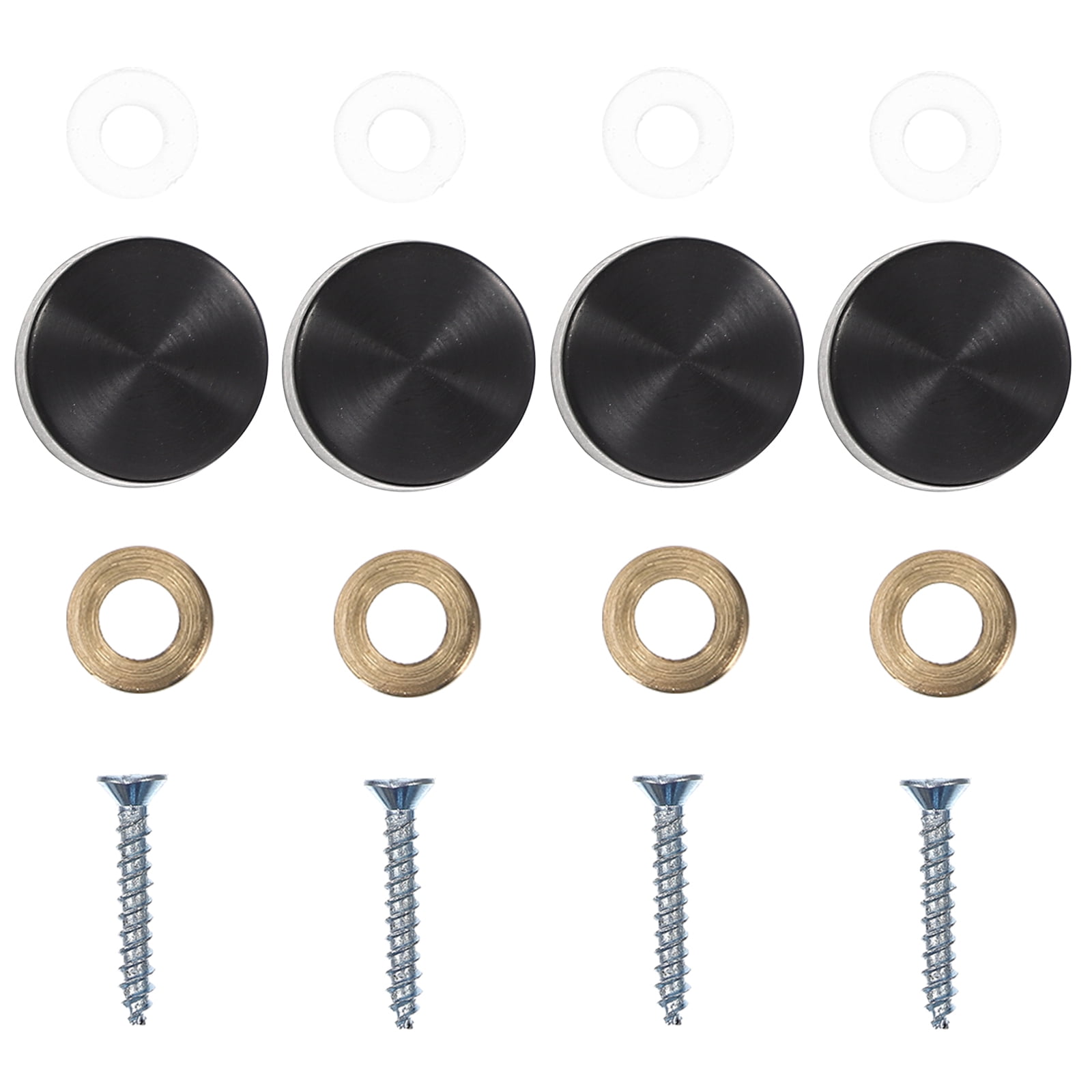 5 Sets Glass Nails Sign Screw Frame Signs Thumb Tacks for Wall Hangings