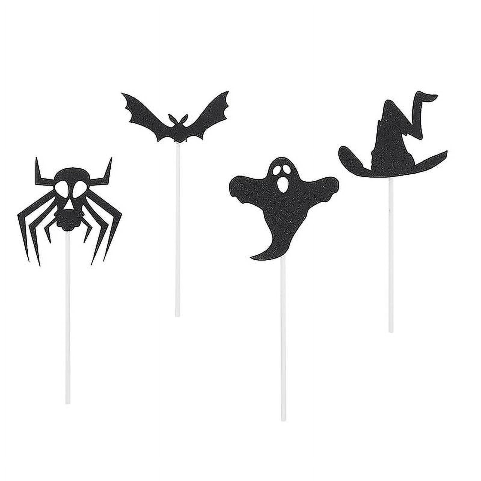 5 Sets Halloween Cake Topper Cake Spider Cards Creative Cake Topper