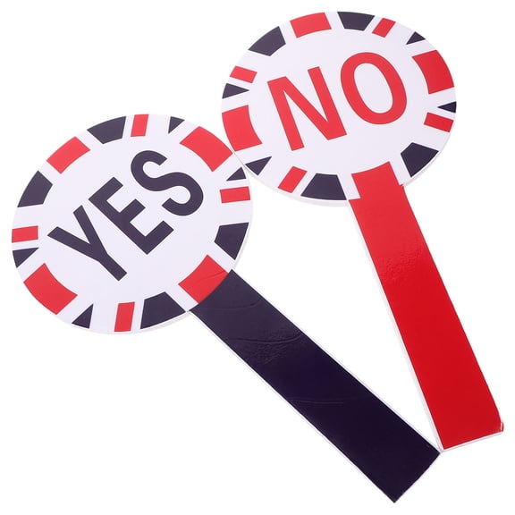 5 Sets Handheld Yes Paddle Whiteboard Poster Primary School Student