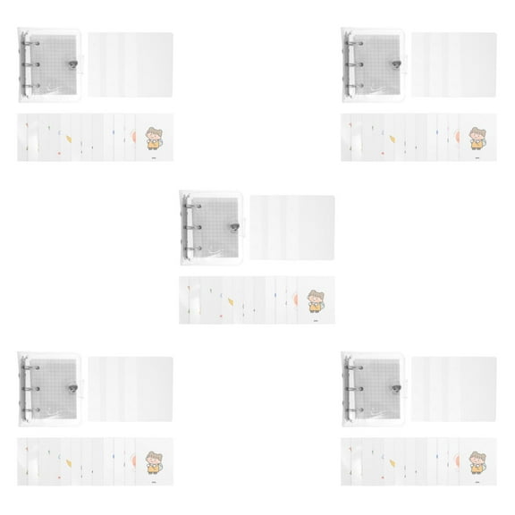 5 Sets Holder Mini Notebook Loose-leaf Binder Small Scrapbook