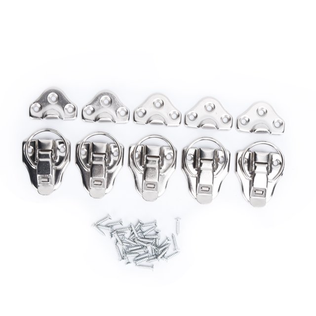 5 Sets Latch Hasp Antique Alloy Toolbox Hardware Lock for Small Object Boxes Dollhouses