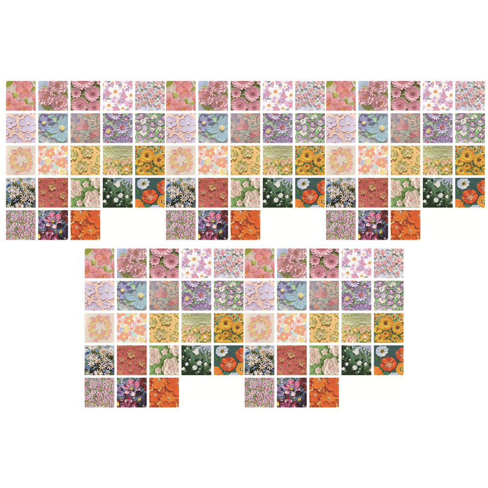 5 Sets Material Sticker Scrapbook Supplies Labels Flowers Stickers ...