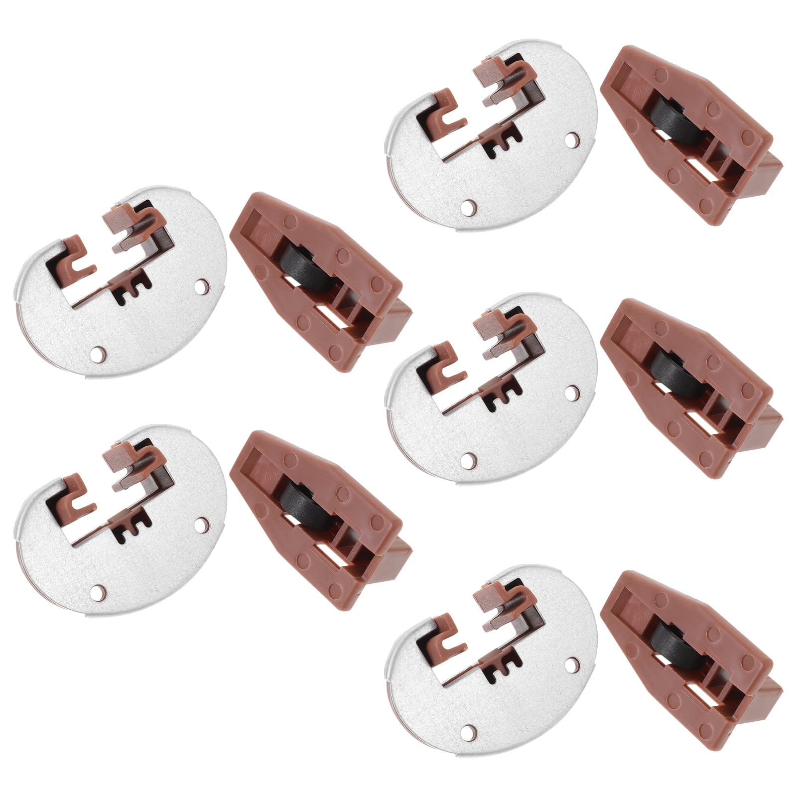 5 Sets Plastic Drawers under Mount Slide Stop Slides Track Guide