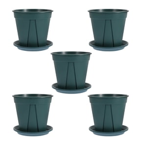 5 Sets Root Control Gallon Pots Plants Outdoor Planter Green