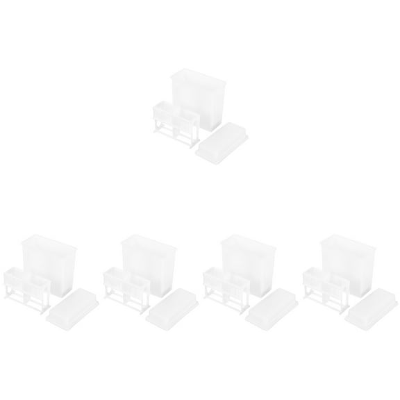 5 Sets Slide Rack Plastic Slides Staining Jar Storage 24 Slots Racks Microscope and
