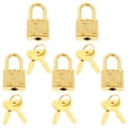 thumbnail image 1 of FENGGUIQU 5 Sets Lightweight Plastic Padlocks with Keys for Treasure Chests, Cabinets, Lockboxes, and Storage, 1 of 6