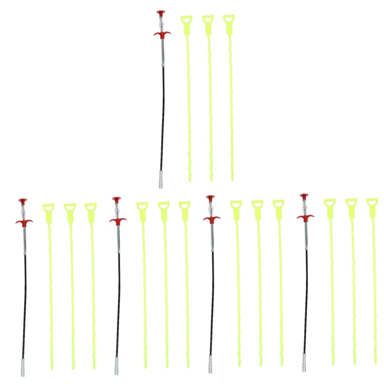 5 Sets Unclog Cleaning Tool Toilet Bowl Cleaner Plumbing Tools Snake
