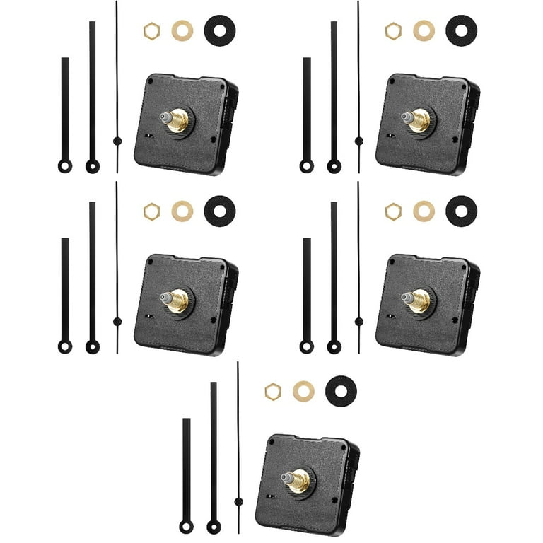5 Sets Wall Clock Clock Kit Battery Clock Mechanism Clock Mechanisms Battery Powered Clock Parts Battery Operated