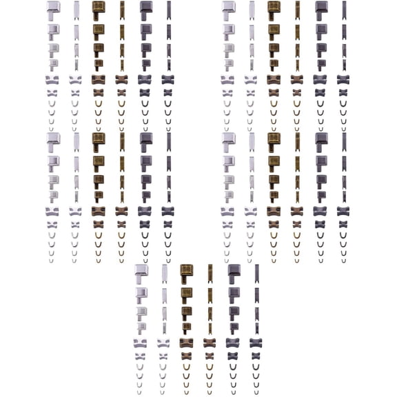 5 Sets Zipper Teeth Repair Kit Zipper Socket Set Zipper Repair Tools 0.5X1X1.6CM
