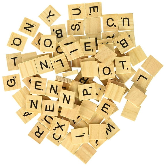 5 Sets of 100 Letters - Replacement Tiles for Scrable Board Game and Crafts