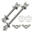thumbnail image 1 of 5 Sets of 304 Stainless Steel Wall Bolts Thumb Nuts Set M3x45mm., 1 of 5