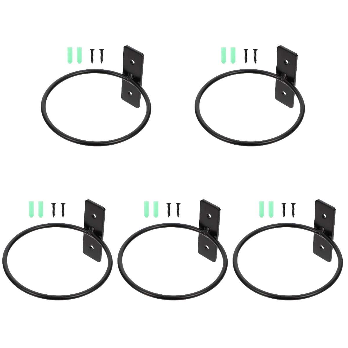 5 Sets  of Balcony Wall Planter Rack Wall Hanging Planter Holder Hanging Bonsai Rack