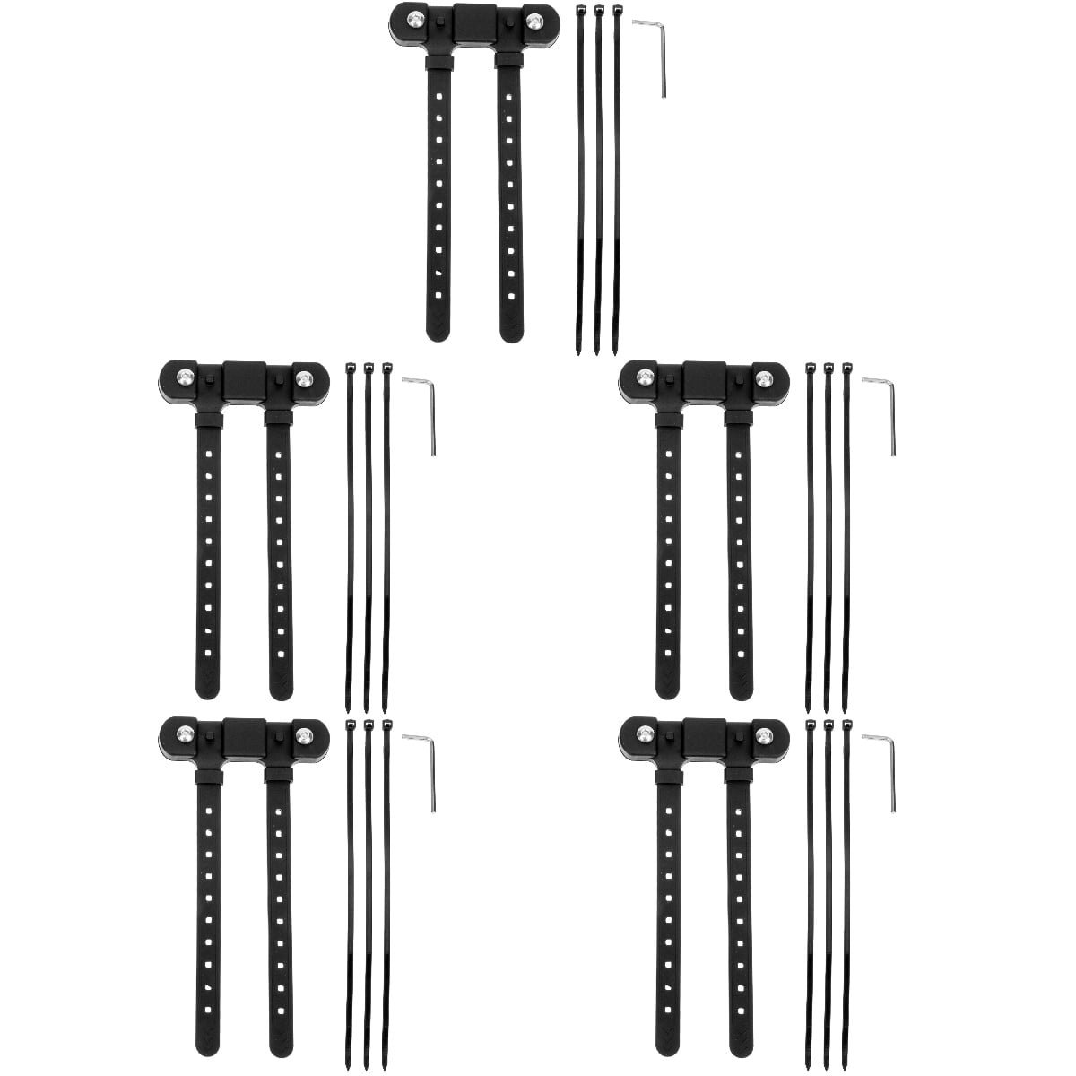 5 Sets of Bike Bottle Cage Mounting Base Water Bottle Holder with No