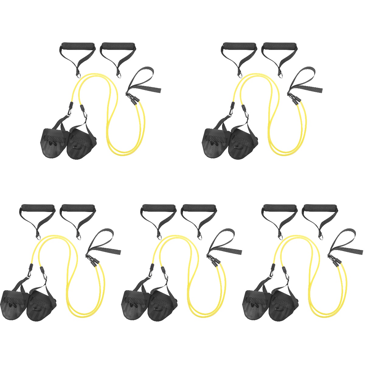 5 Sets of Swim Resistance Band Swim Harness Static Swimming Belt Cord