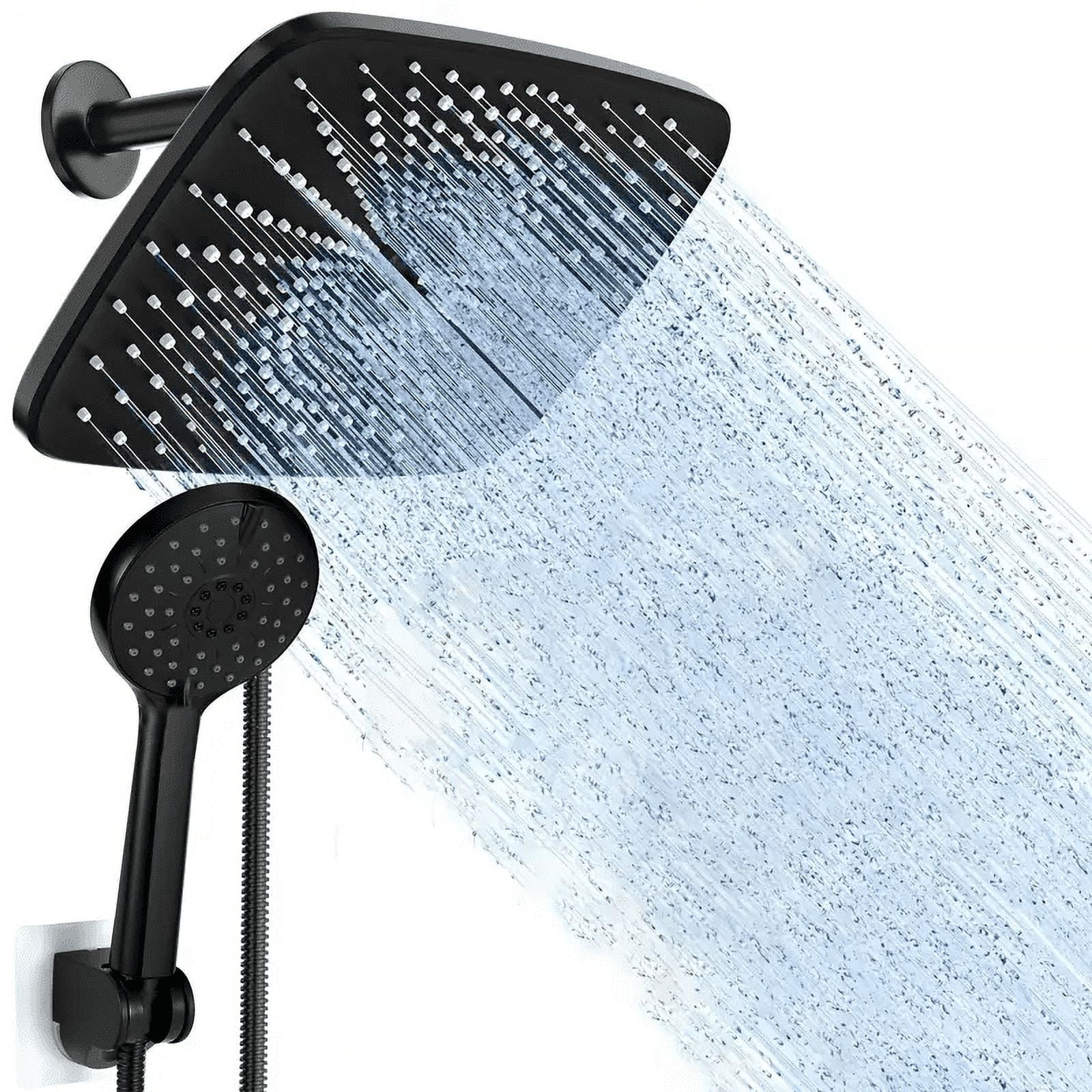5-Setting High Pressure Shower Head 12 inch Rain Shower Head with ...