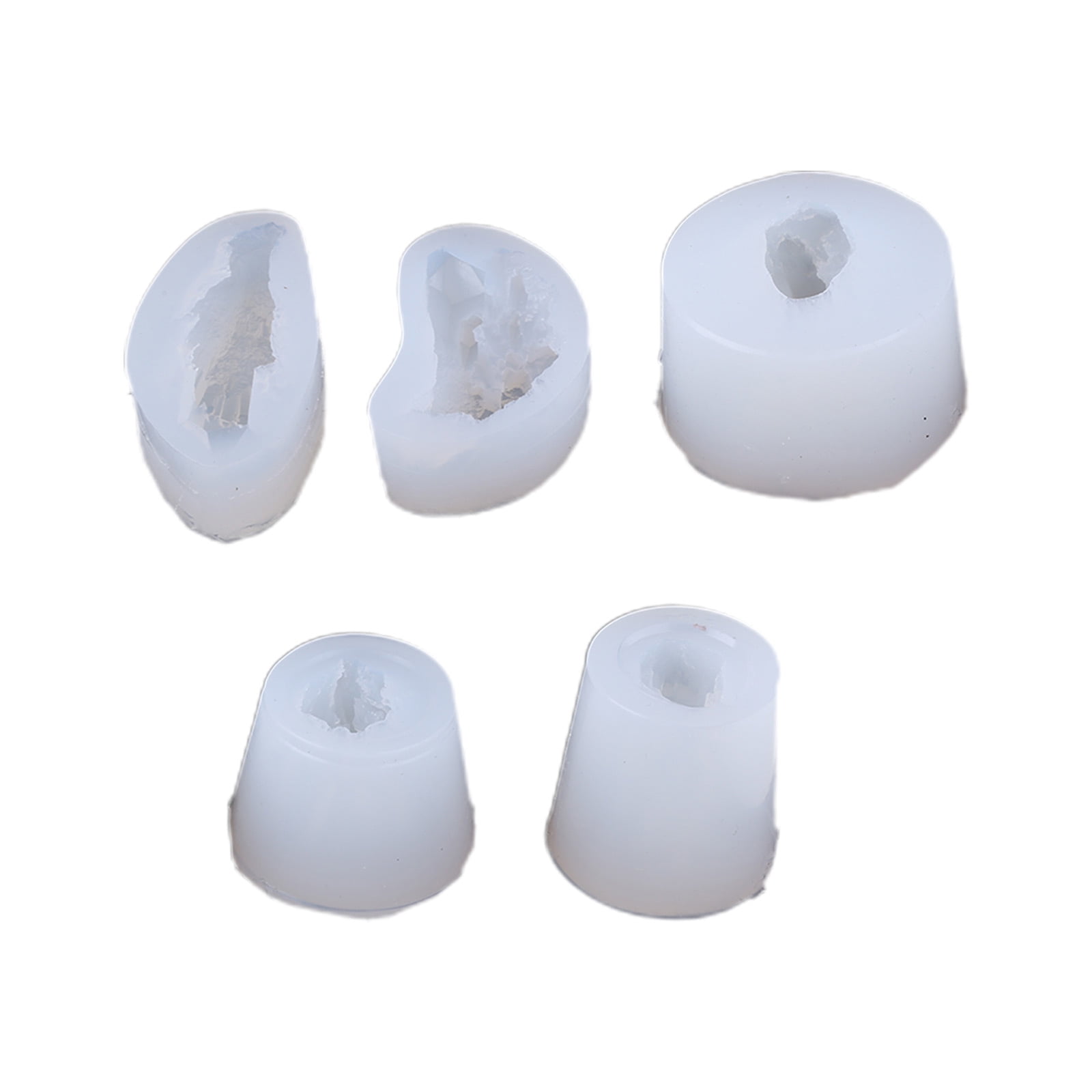 Silicone Molds Quartz Rock Cluster Mold Crystal Epoxy Resin Mould for DIY Making Necklace Pendant Decor Craft