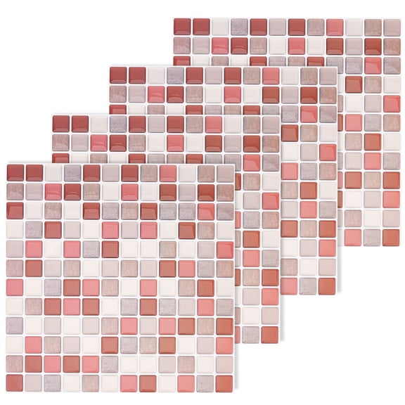 5 Sheet 3D Mosaic Tile Sticker Peel and Stick Backsplash Tile Kitchen Mosaic Wall Tiles Self-Adhesive DIY Backsplash