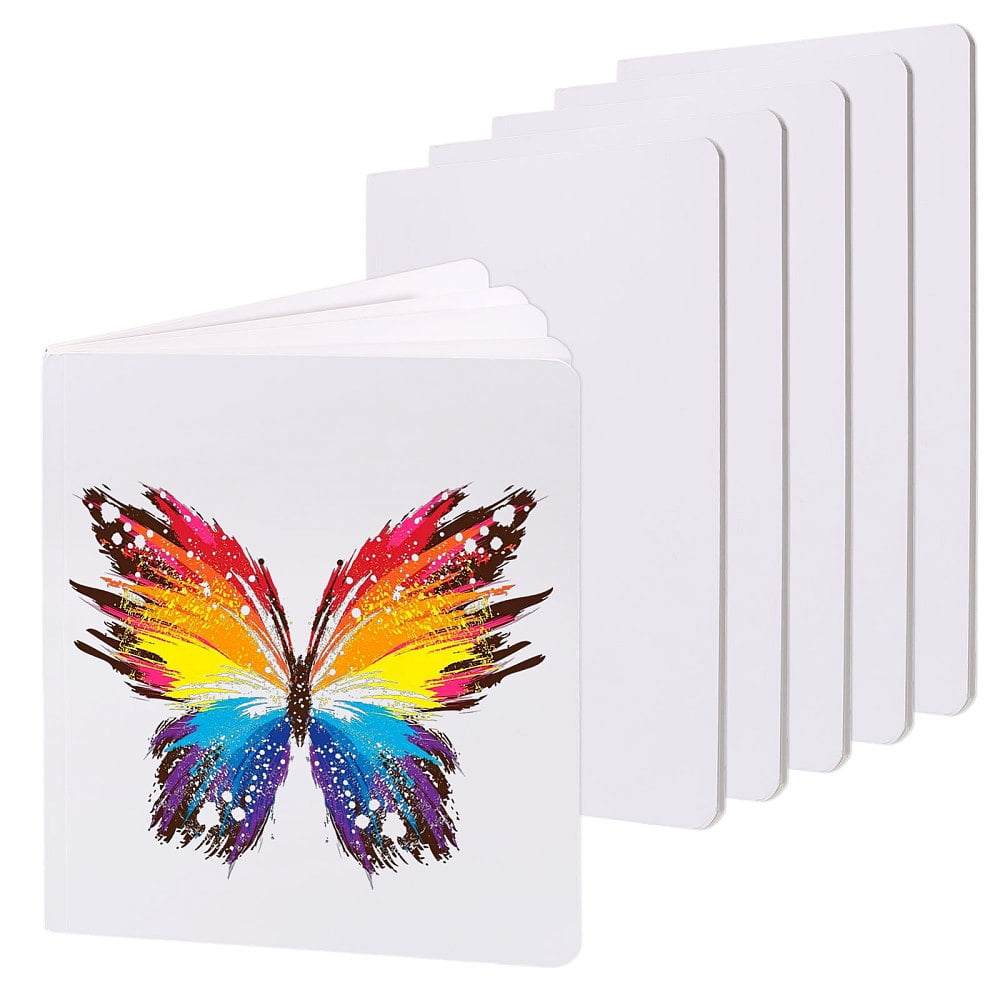 5 Sheets A4 Art Drawing Sketch Book Blank Notebook Rectangle White 295x210x5.5mm for DIY