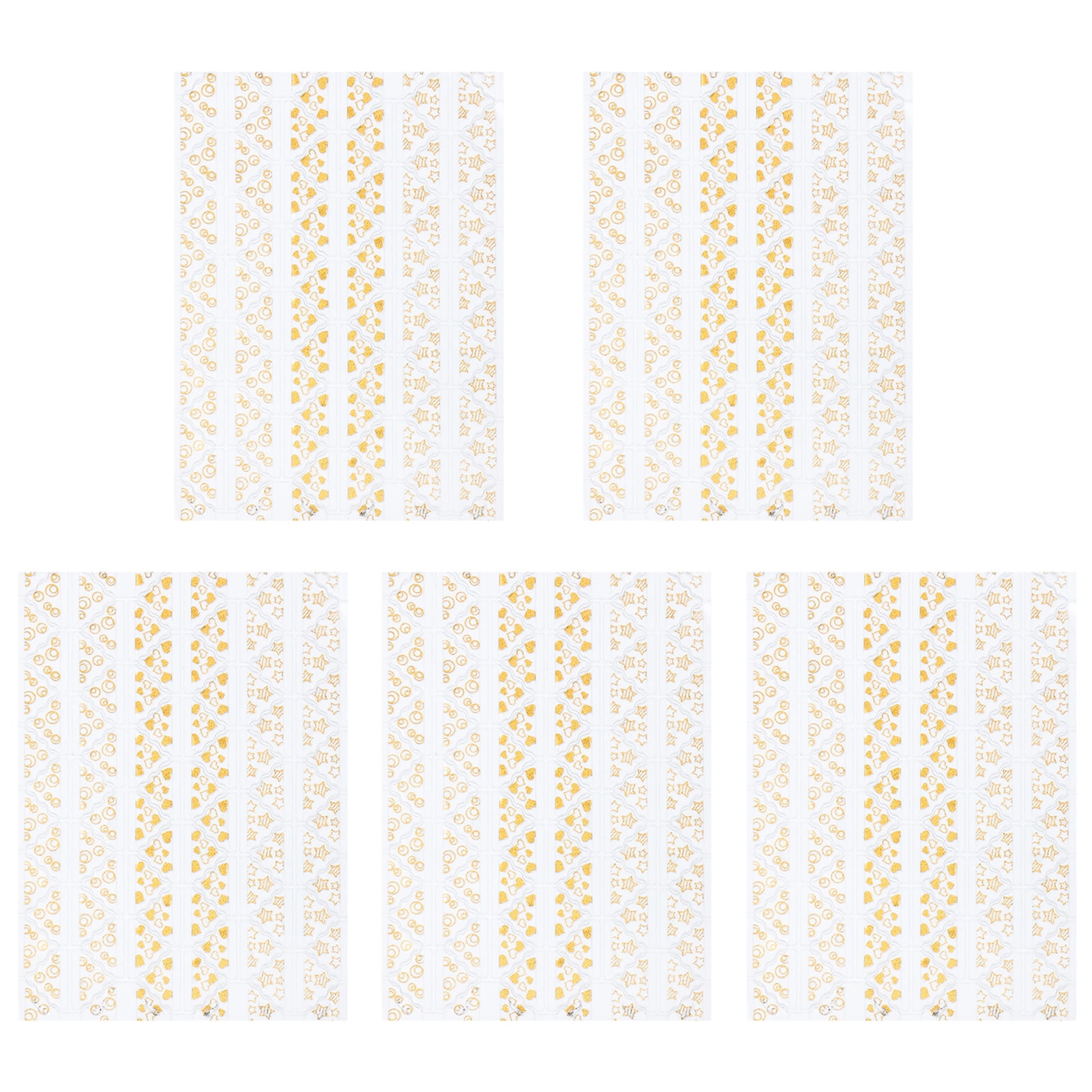 5 Sheets Corner Stickers Adhesive DIY Hot Stamping Selfadhesive