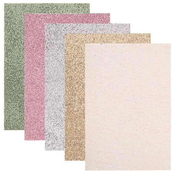 5 Sheets Handmade Earring Materials Leathers for Jewelry Making Pu Fabric for Crafts Making