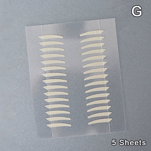5 Sheets Invisible Double Eyelid Tape Transparent Self Adhesive Natural Big Eyes Lift Non-marking Mesh-Lace Eye Stickers Eyes