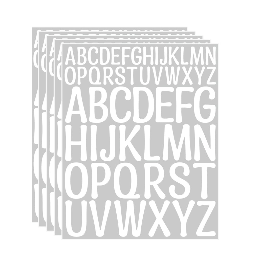 5 Sheets Letter Sticker Alphabets Sticker Decal Reward Sticker Letter ...