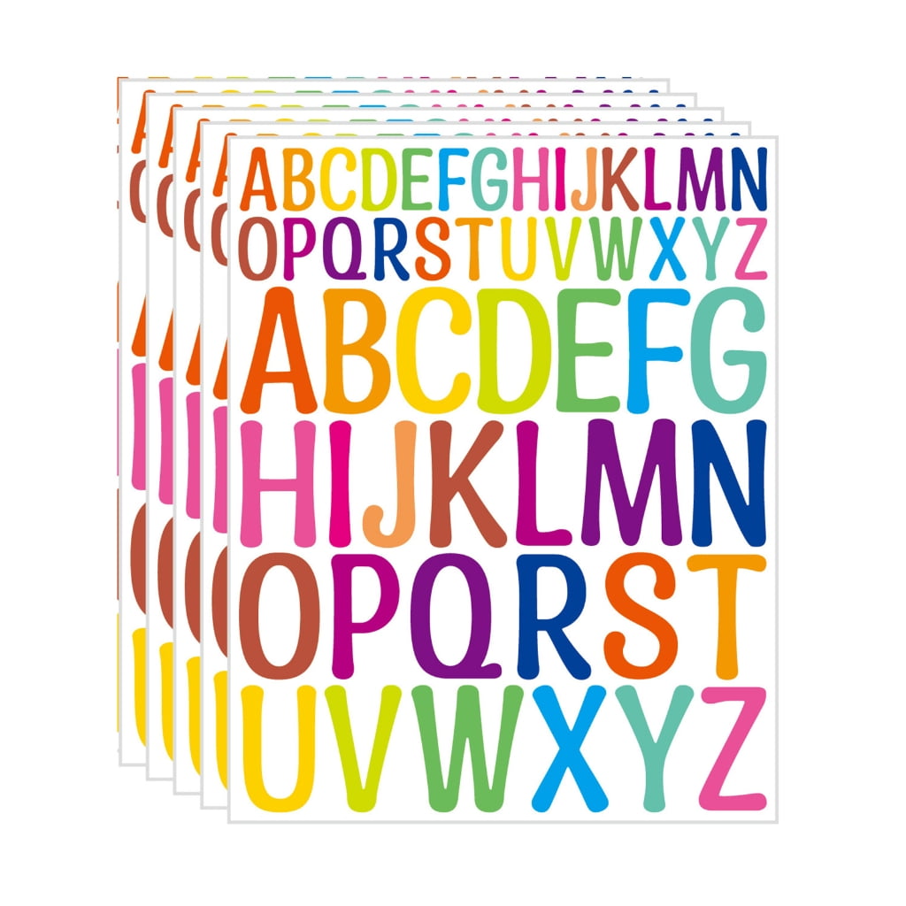 5 Sheets Letter Sticker Reward Sticker Scrapbooking Sticker Letter ...