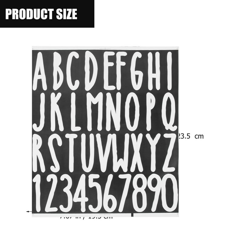 5 Sheets Mailbox Letters Stickers Adhesive Mailbox Numbers for Outside