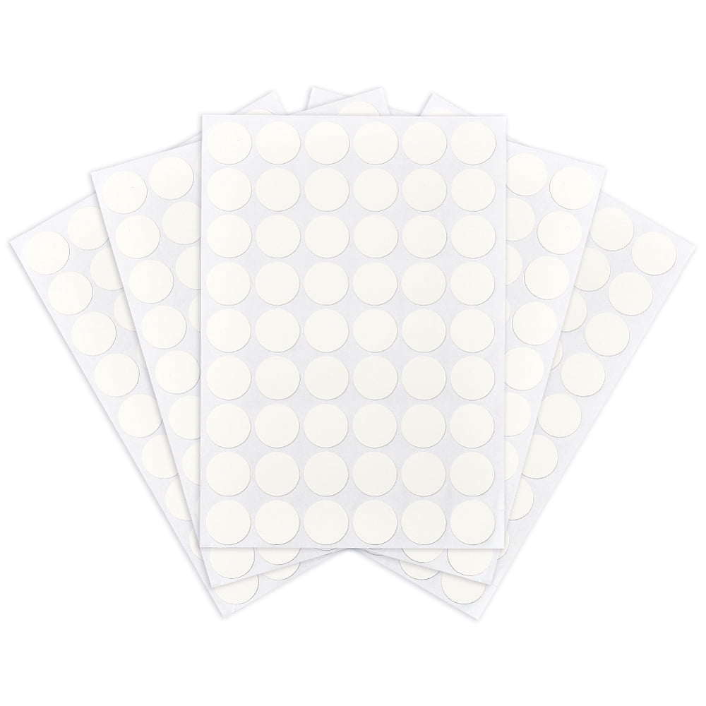 Hole Sticker 5 Sheets Paper Self-Adhsive Screw Holes Cover Caps Stickers Round Dust ...