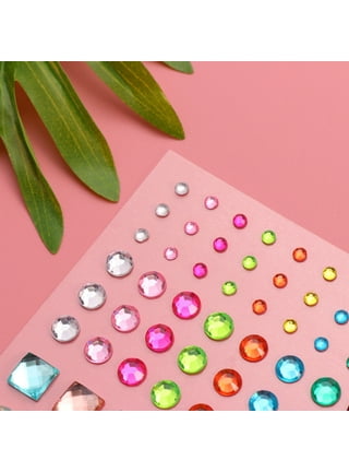 Craft and Party- Assorted Colors Self Adhesive Rhinestone Crystal Gem  Jewels Sticker
