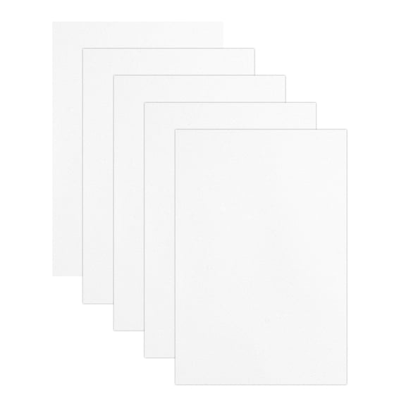 5 Sheets White Shiny Foam Sheets, 8 Inch x 12 Inch Sparkle EVA Foam Handicraft Sheets EVA Paper for Art Crafts Projects, Scrapbook Gift DIY Card Party Decoration
