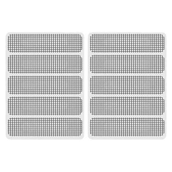 5 Sheets Window Screen Patches Repair Kit, Black 2.4×0.4 Inch Repair Kit for Window and Door Screen Tears Holes, High-Strength Adhesive Fiberglass Quick Screen Repair Tape,2Pcs*5