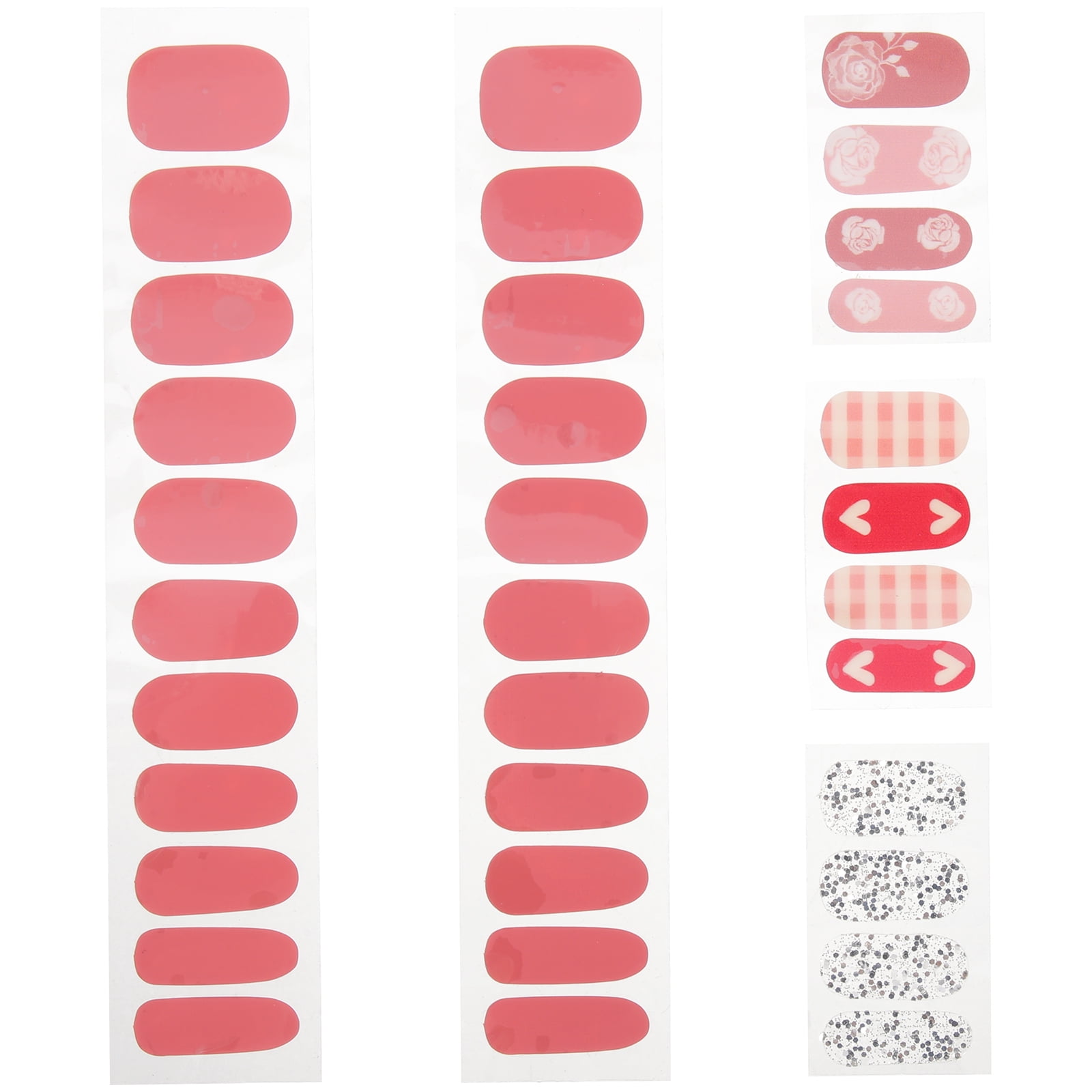 5 Sheets of Nail Polish Strips Full Wrap Nail Stickers Selfadhesive