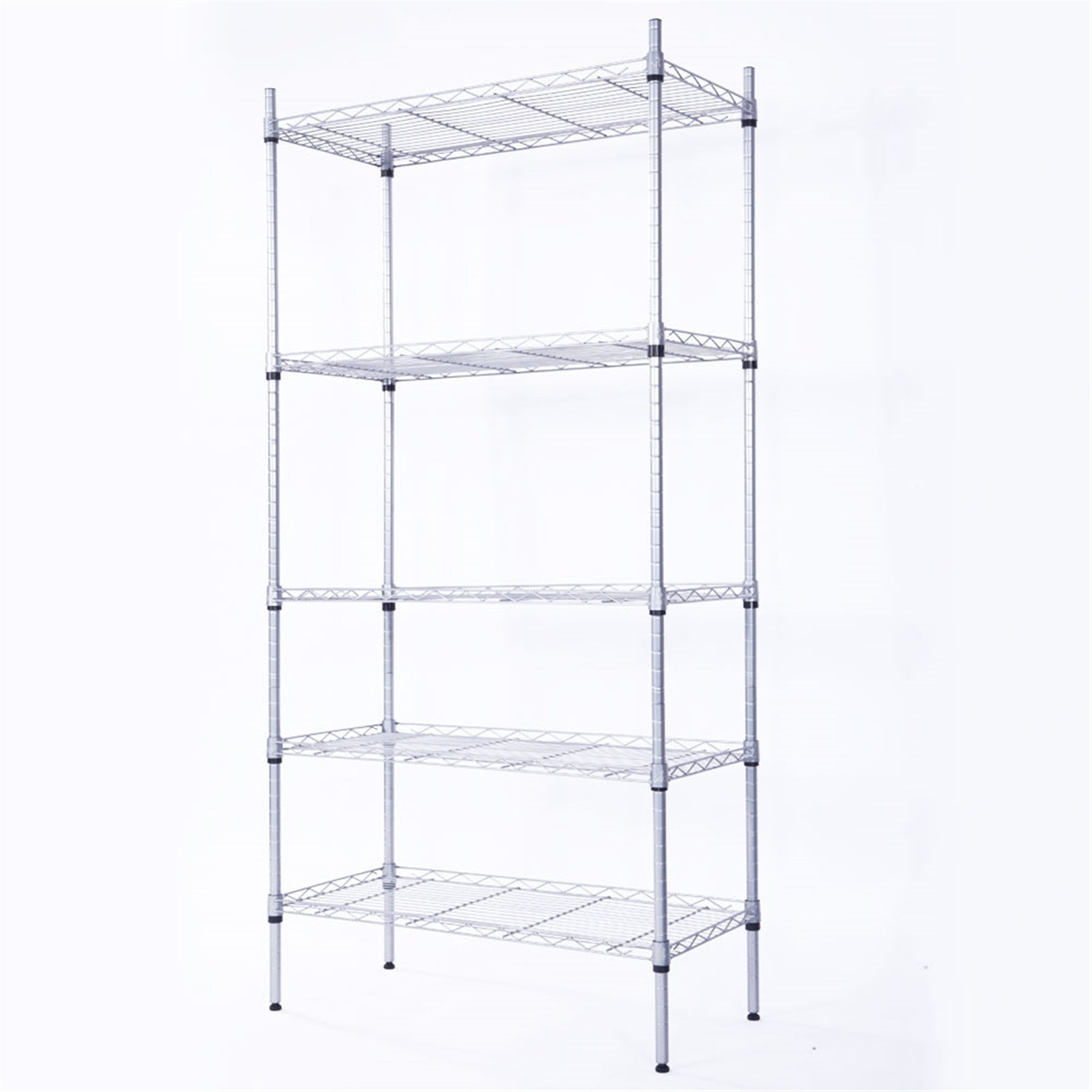 5Shelf Adjustable; Heavy Duty Storage Shelving Unit ; Steel Organizer